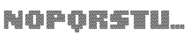 MultiType Maze Display Font LOWERCASE