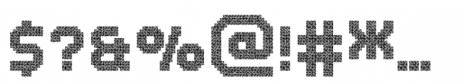 MultiType Maze Labyrinth Font OTHER CHARS