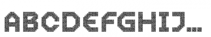 MultiType Maze Labyrinth Font UPPERCASE