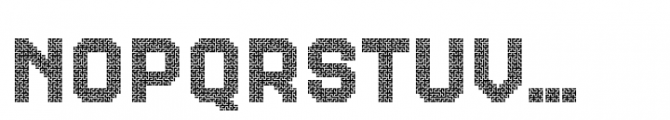 MultiType Maze Labyrinth Font LOWERCASE