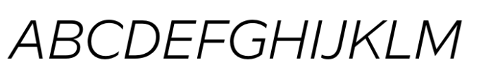 Multima Light Italic Font UPPERCASE