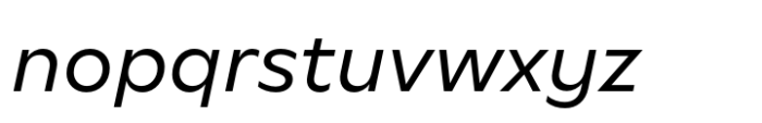 Multima Regular Italic Font LOWERCASE