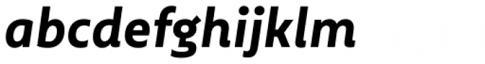 Multiple Sans Alt I Bold Italic Font LOWERCASE