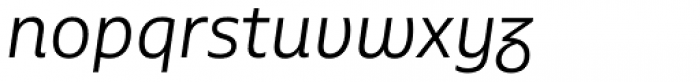 Multiple Sans Alt I Light Italic Font LOWERCASE