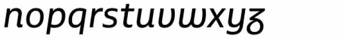 Multiple Sans Alt I Regular Italic Font LOWERCASE
