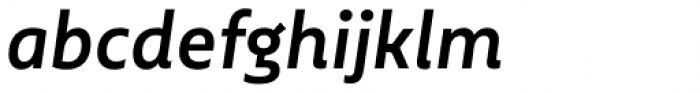 Multiple Sans Alt I Semi Bold Italic Font LOWERCASE