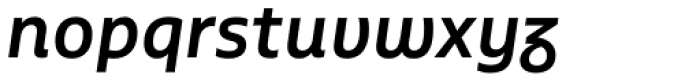Multiple Sans Alt I Semi Bold Italic Font LOWERCASE