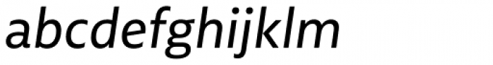 Multiple Sans Alt II Regular Italic Font LOWERCASE