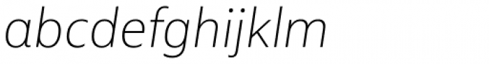 Multiple Sans Alt III Extra Light Italic Font LOWERCASE
