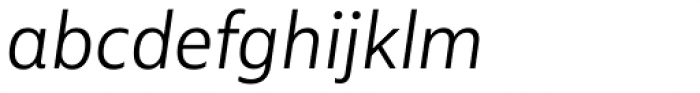 Multiple Sans Alt III Light Italic Font LOWERCASE