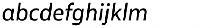 Multiple Sans Alt III Regular Italic Font LOWERCASE