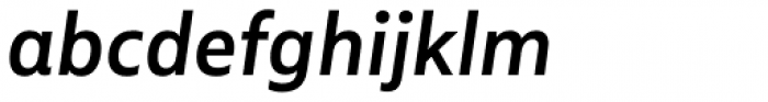 Multiple Sans Alt III Semi Bold Italic Font LOWERCASE