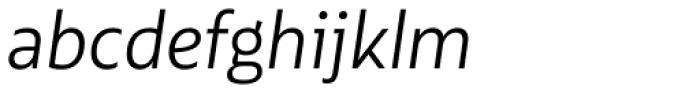 Multiple Sans Alt IV Light Italic Font LOWERCASE