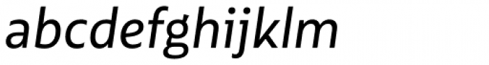 Multiple Sans Alt IV Regular Italic Font LOWERCASE