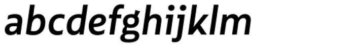 Multiple Sans Alt IV Semi Bold Italic Font LOWERCASE