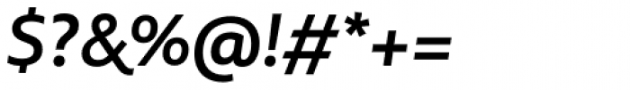 Multiple Sans Pro Semi Bold Italic Font OTHER CHARS