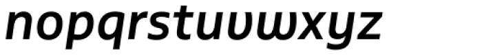 Multiple Sans Pro Semi Bold Italic Font LOWERCASE