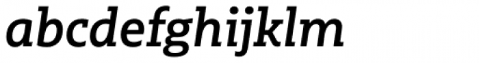 Multiple Slab Alt I Semi Bold Italic Font LOWERCASE