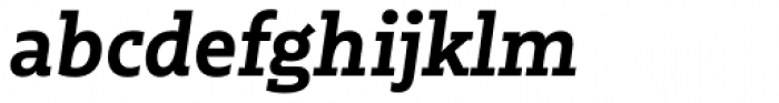 Multiple Slab Alt II Bold Italic Font LOWERCASE