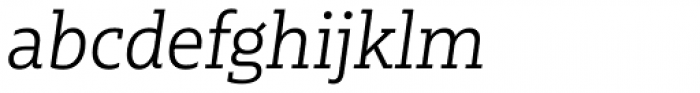 Multiple Slab Alt II Light Italic Font LOWERCASE