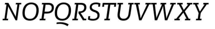 Multiple Slab Alt II Regular Italic Font UPPERCASE