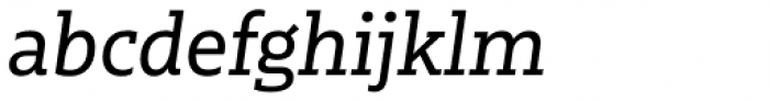 Multiple Slab Alt II Regular Italic Font LOWERCASE