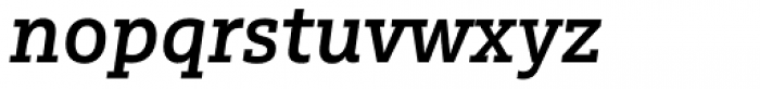 Multiple Slab Alt II Semi Bold Italic Font LOWERCASE