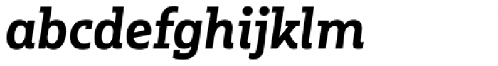 Multiple Slab Alt III Bold Italic Font LOWERCASE