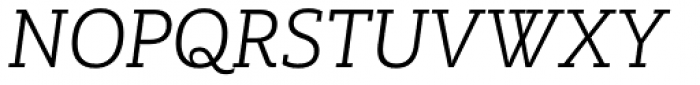 Multiple Slab Alt III Light Italic Font UPPERCASE