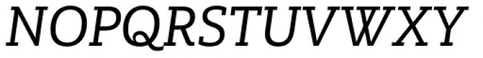 Multiple Slab Alt III Regular Italic Font UPPERCASE