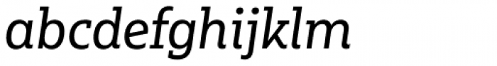 Multiple Slab Alt III Regular Italic Font LOWERCASE