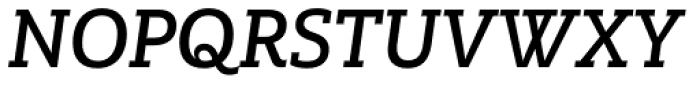 Multiple Slab Alt III Semi Bold Italic Font UPPERCASE