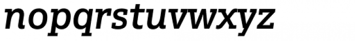 Multiple Slab Alt III Semi Bold Italic Font LOWERCASE
