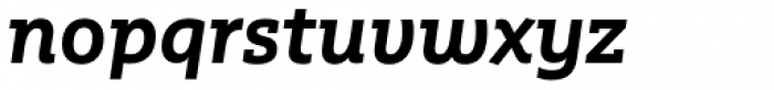 Multiple Slab Pro Bold Italic Font LOWERCASE