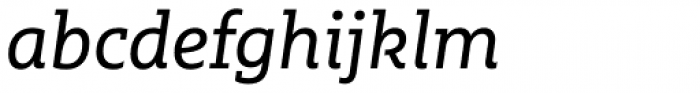 Multiple Slab Pro Regular Italic Font LOWERCASE
