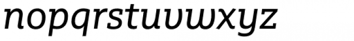 Multiple Slab Pro Regular Italic Font LOWERCASE