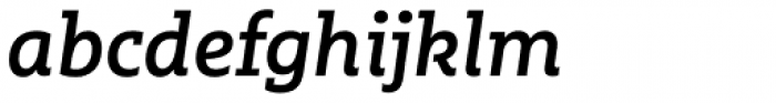 Multiple Slab Pro Semi Bold Italic Font LOWERCASE