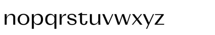 Mumford Regular Font LOWERCASE