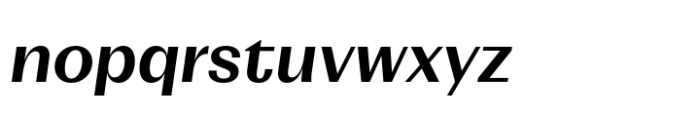 Mumford Semi Bold Oblique Font LOWERCASE