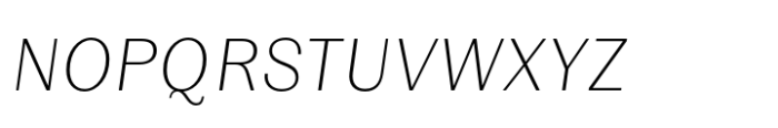 Mumford Thin Oblique Font UPPERCASE