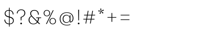 Mumford Thin Font OTHER CHARS