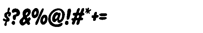 Munchy Pop Display Font OTHER CHARS