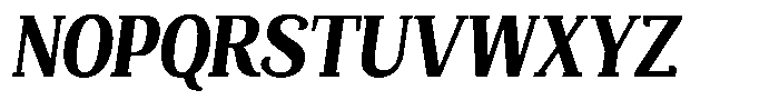 Mundale Black Condensed Slant Font UPPERCASE