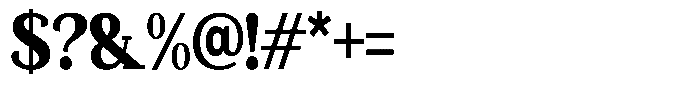 Mundale Black Condensed Font OTHER CHARS