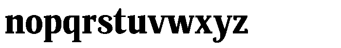 Mundale Black Condensed Font LOWERCASE