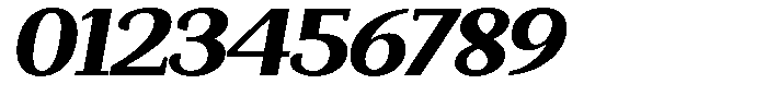 Mundale Black Expanded Slant Font OTHER CHARS