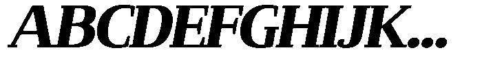 Mundale Black Expanded Slant Font UPPERCASE