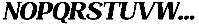 Mundale Black Expanded Slant Font UPPERCASE