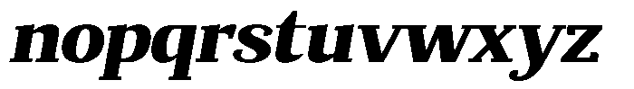 Mundale Black Expanded Slant Font LOWERCASE