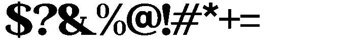 Mundale Black Expanded Font OTHER CHARS